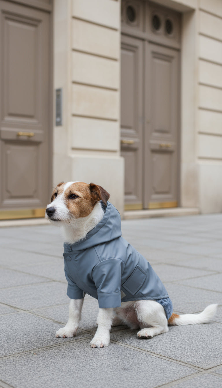 The Tribeca Raincoat – Light Blue