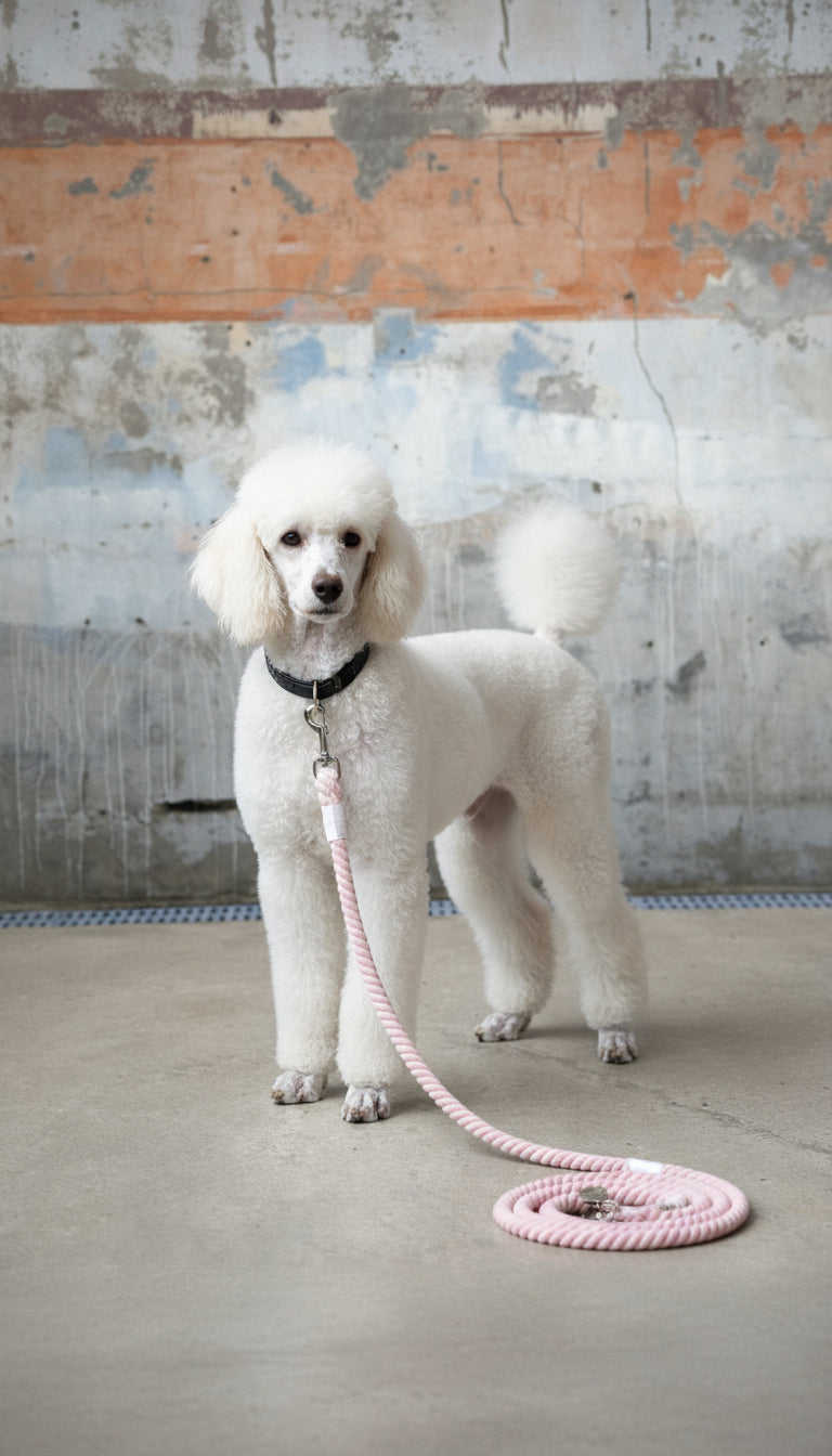 The Rope Leash – Silver Pink