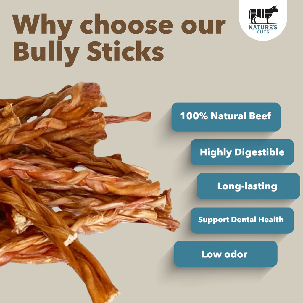 12" Standard Braided Bulk Bully Sticks