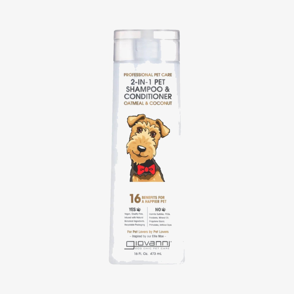 Giovanni 2-in-1 Pet Shampoo & Conditioner Coconut  (1X16oz)