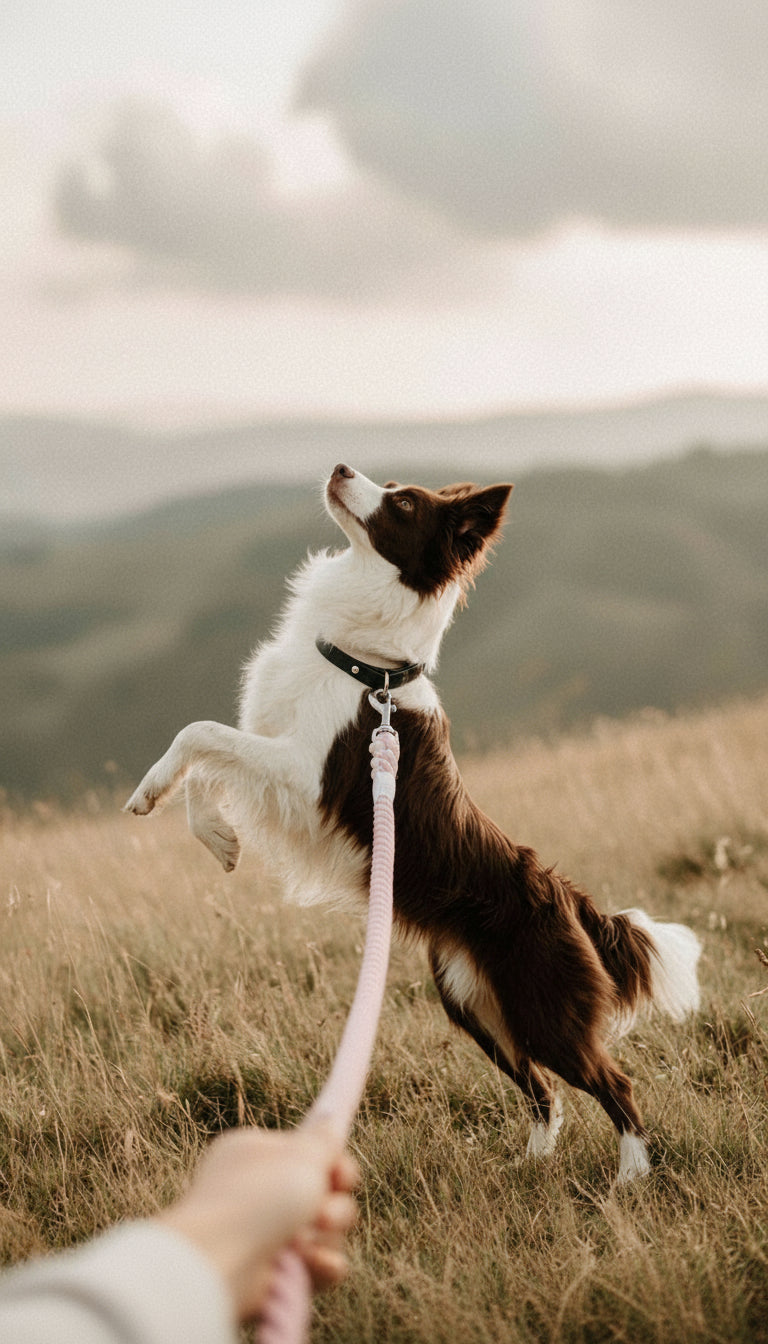 The Rope Leash – Silver Pink