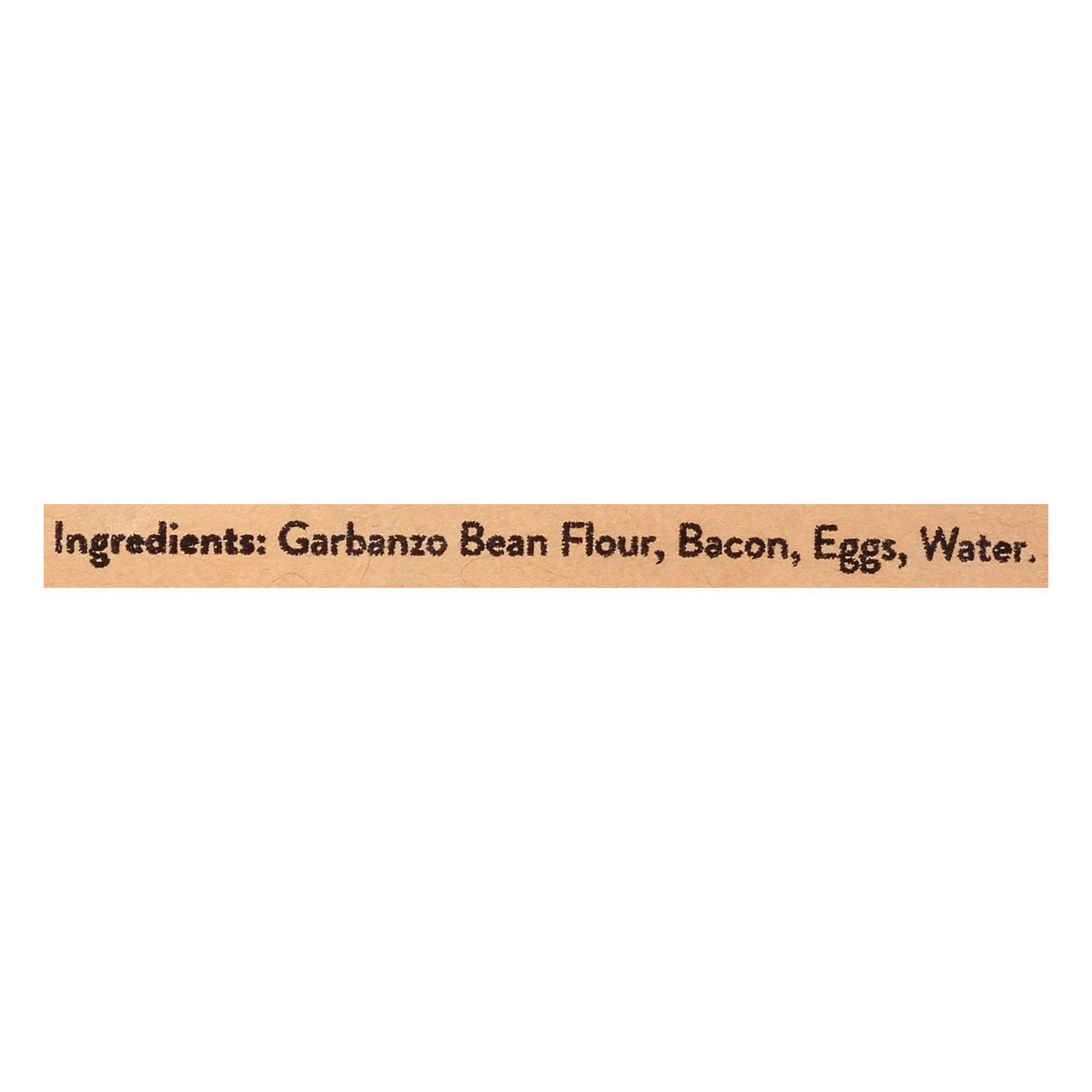 List of ingredients on a white background