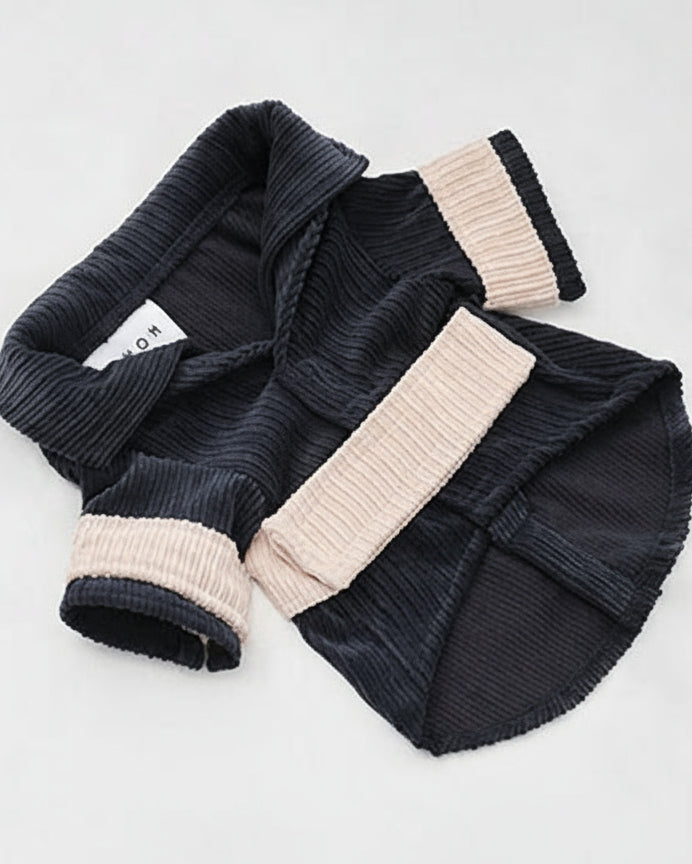 The Rope Shirt – Blue & Beige