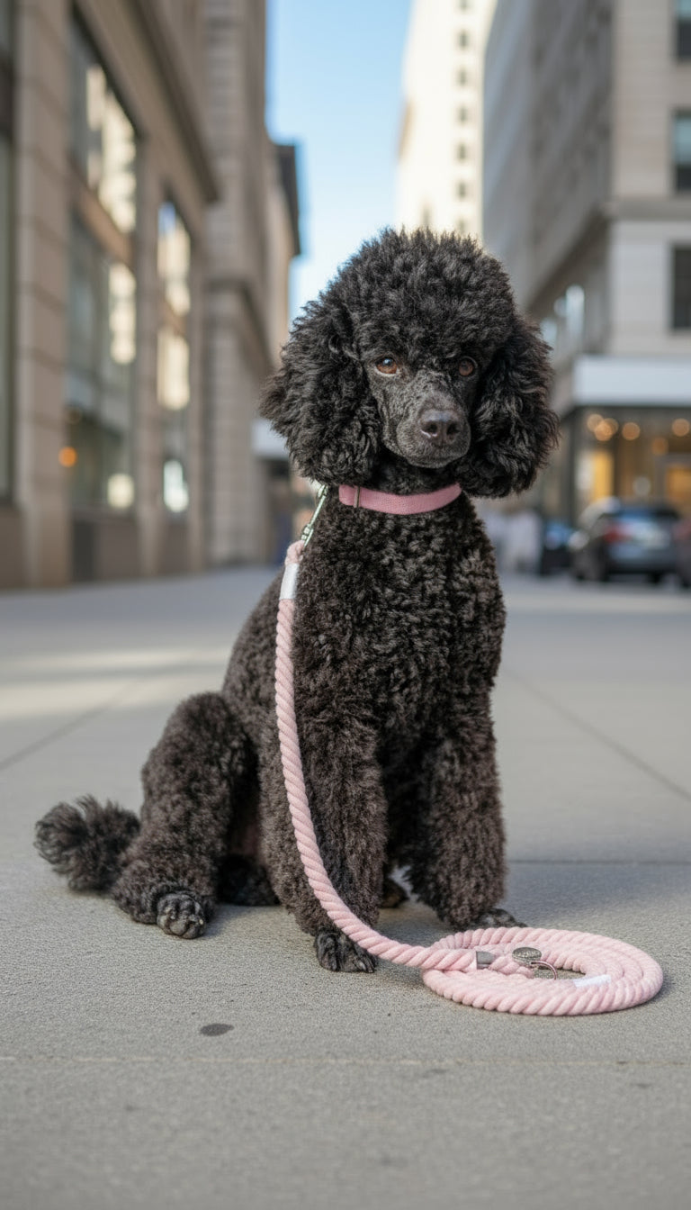 The Rope Leash – Silver Pink