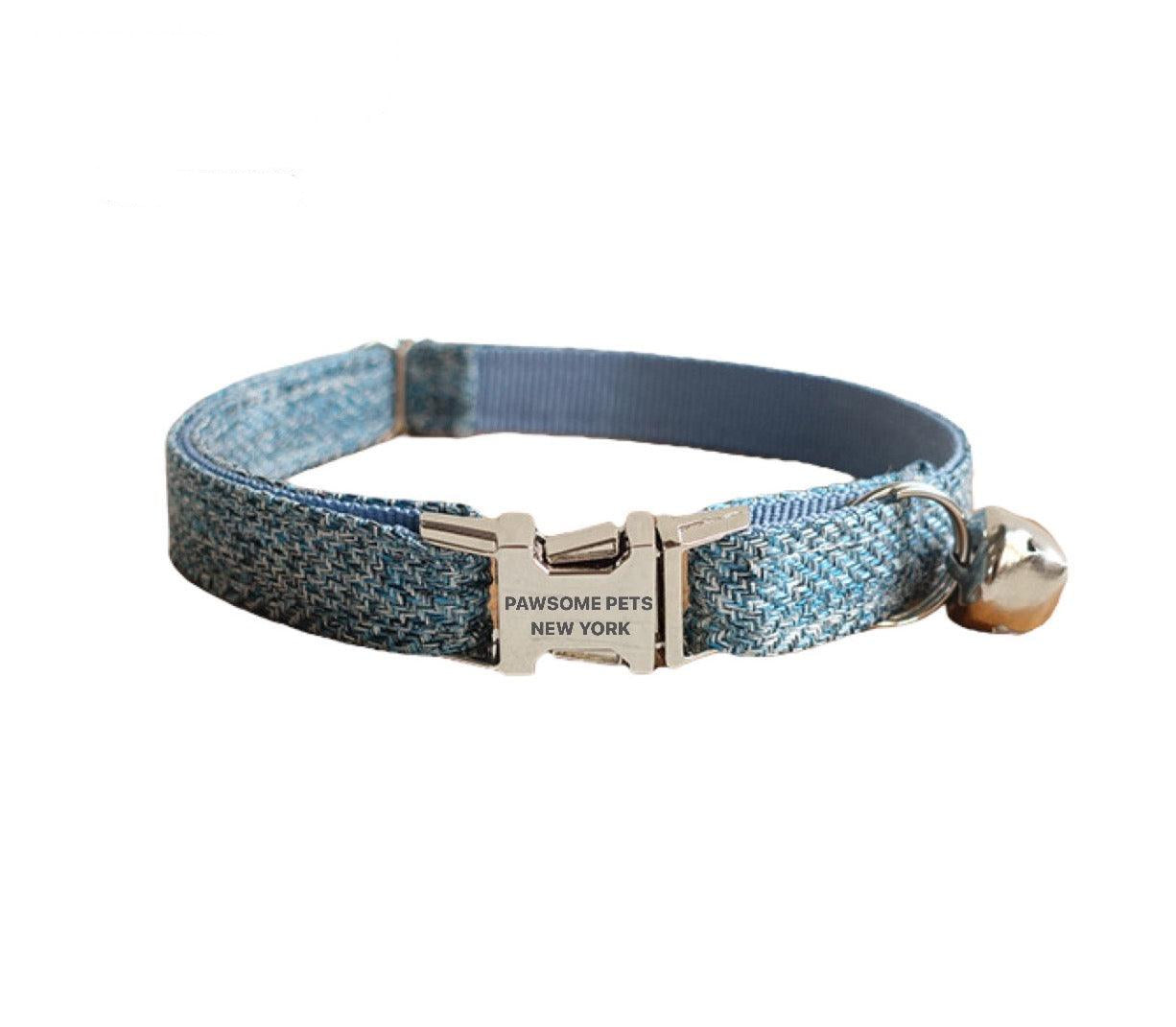 SMALL SIZE DOG & CAT COLLAR - SAPPHIRE-0