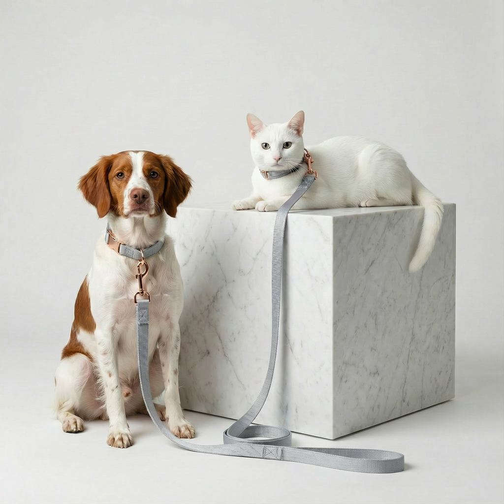 The Signature Leash – Silver Grey