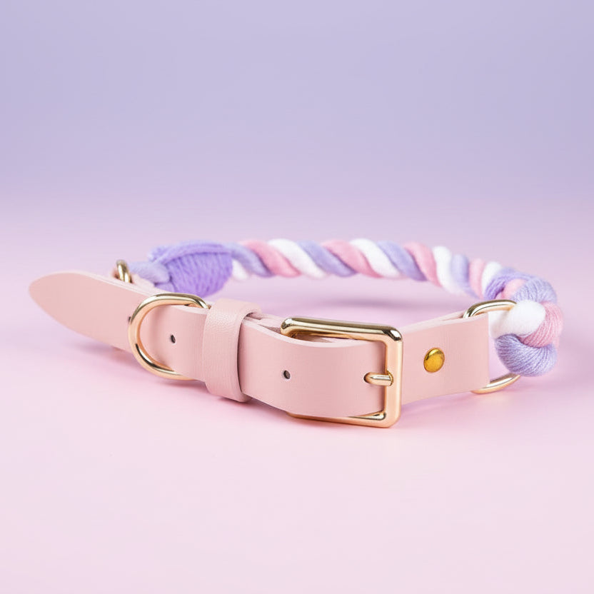 Luxe Royal Leather Rope Collar - Daydream-0