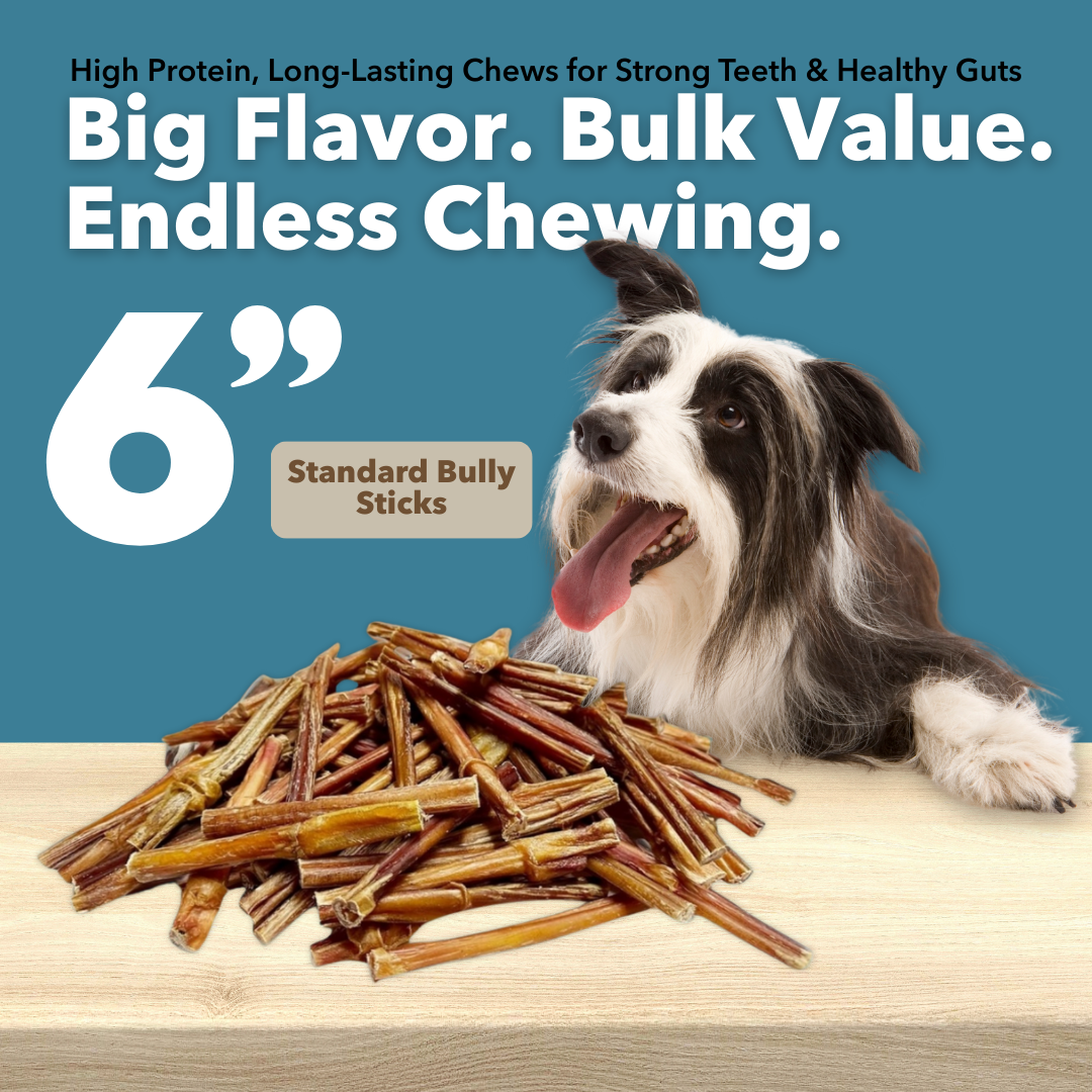 6" Standard Bulk Bully Sticks