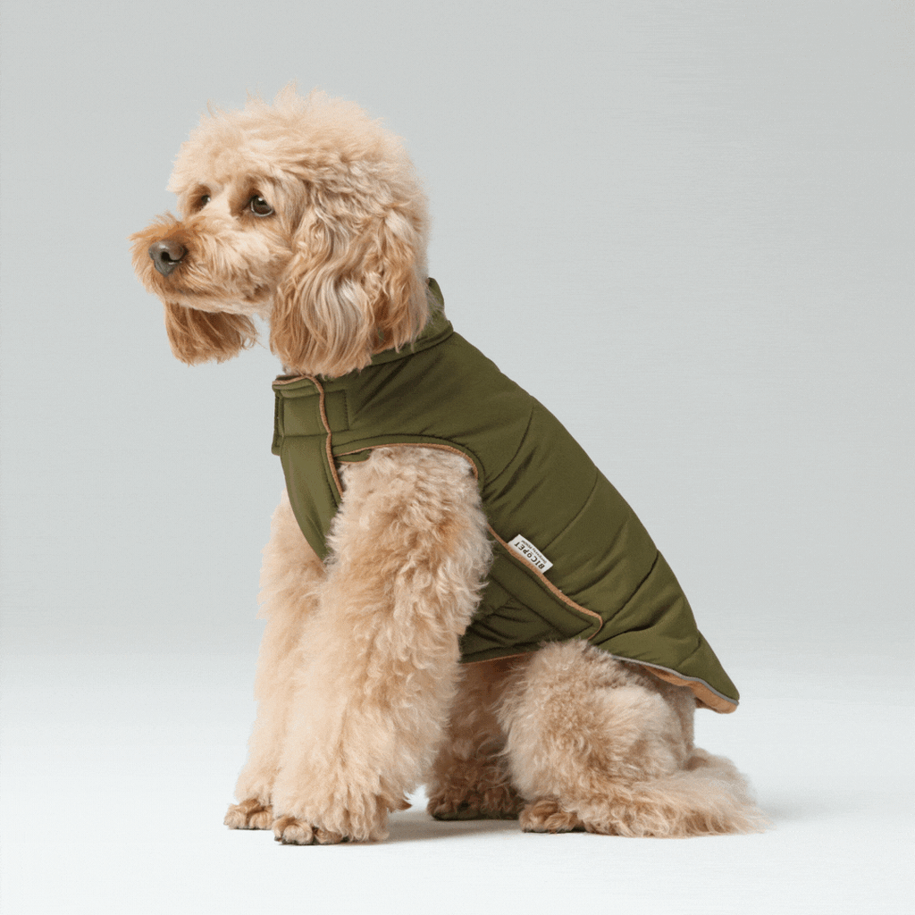 The Reversible Vest Jacket – Green & Brown