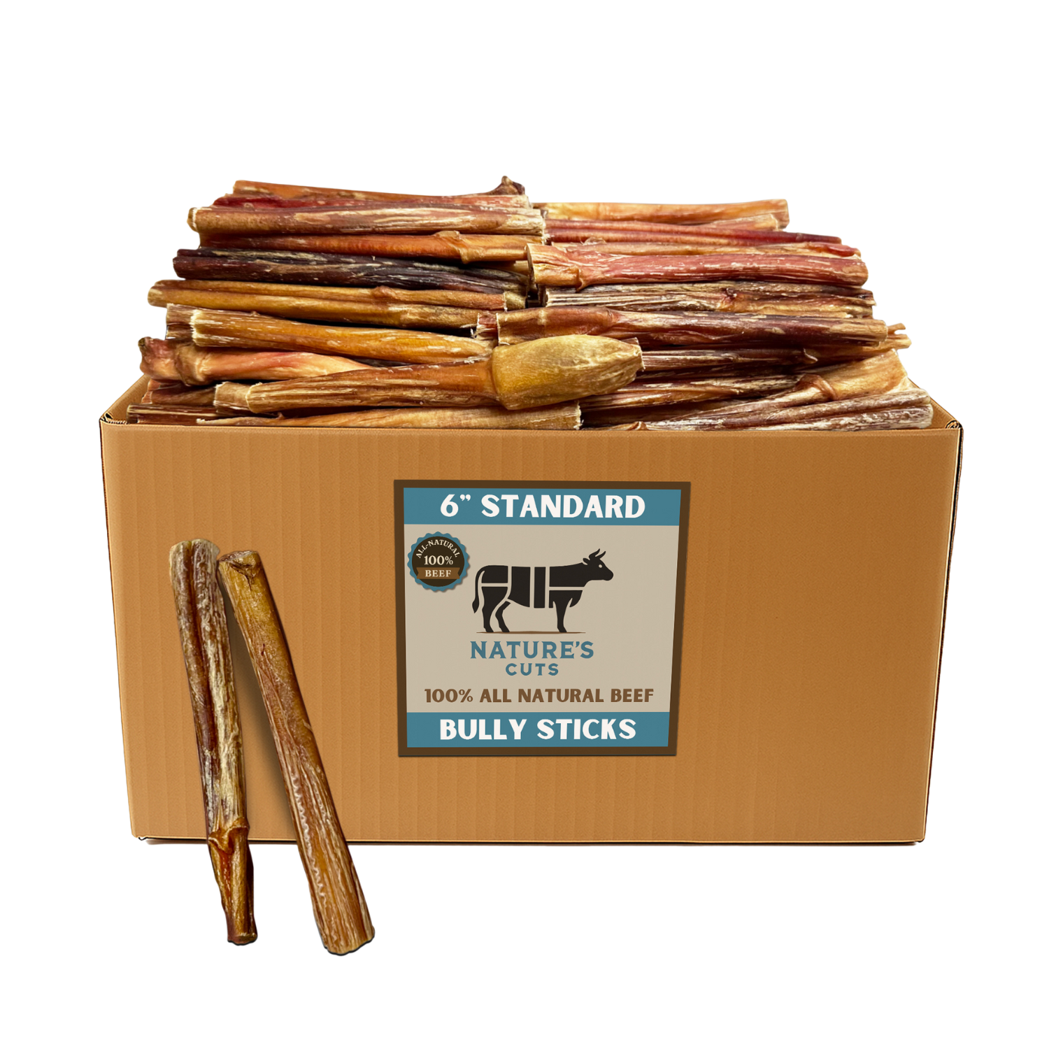 6" Standard Bulk Bully Sticks-0