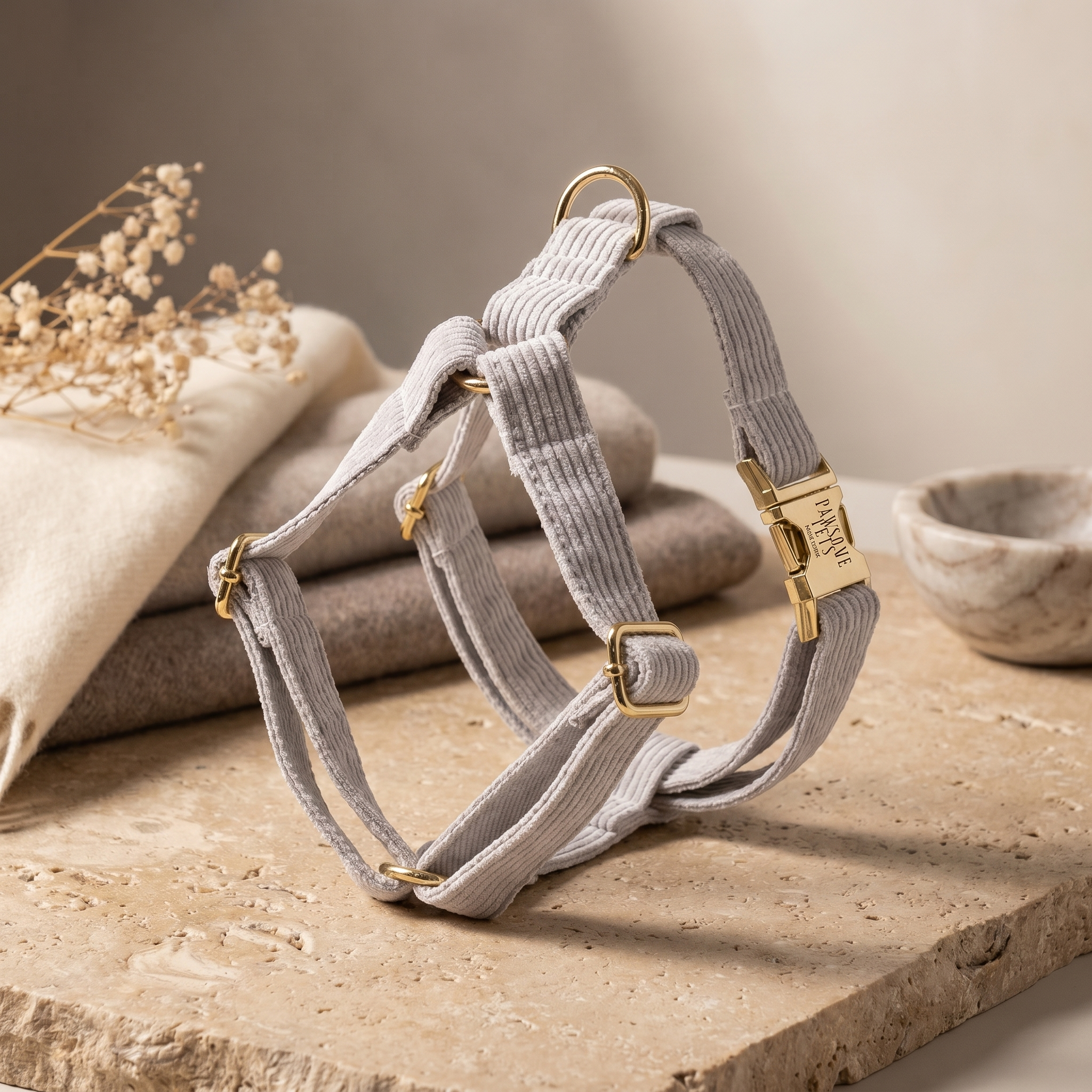 Step In Harness - Light Grey