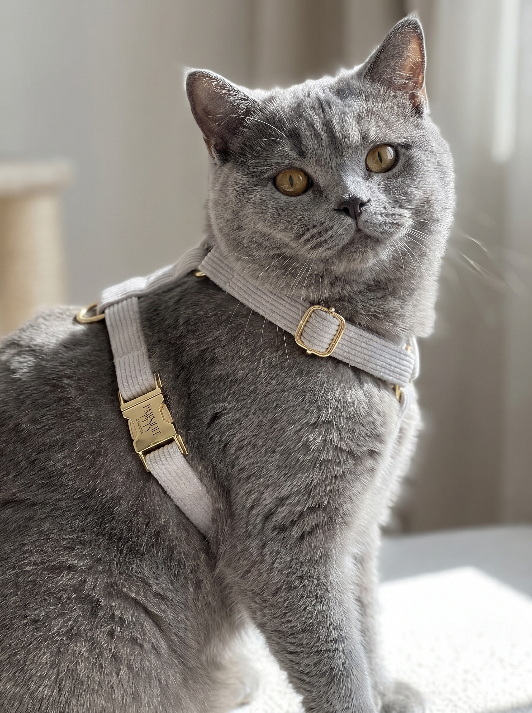 Step In Harness - Light Grey