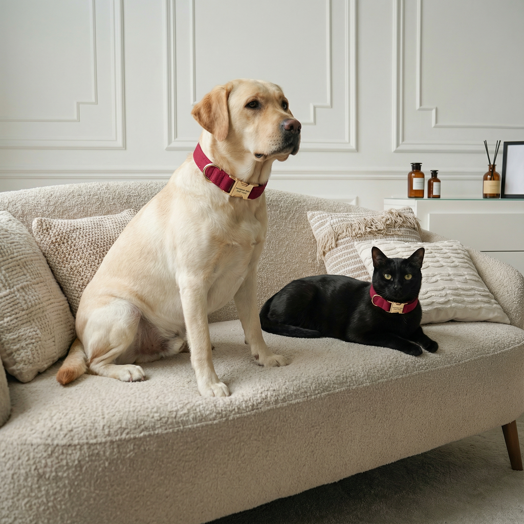 Dog & Cat Collar – Reddish Purple
