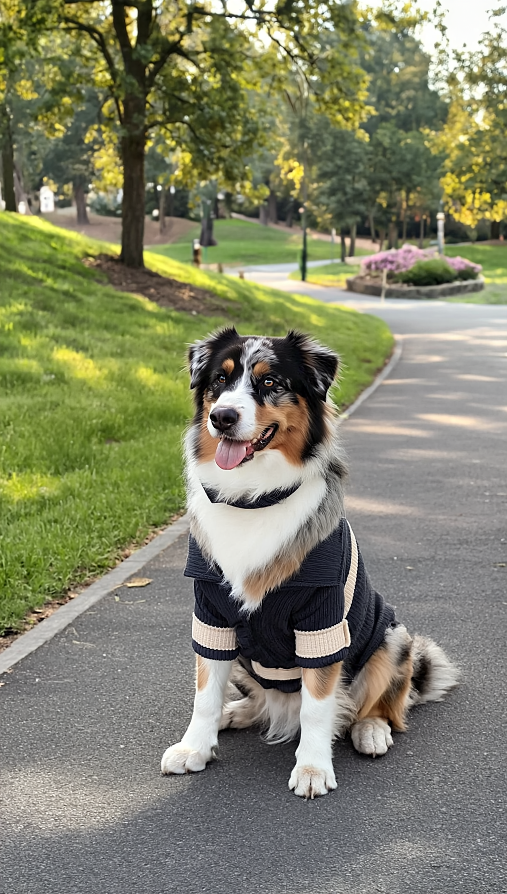 The Rope Shirt – Blue & Beige