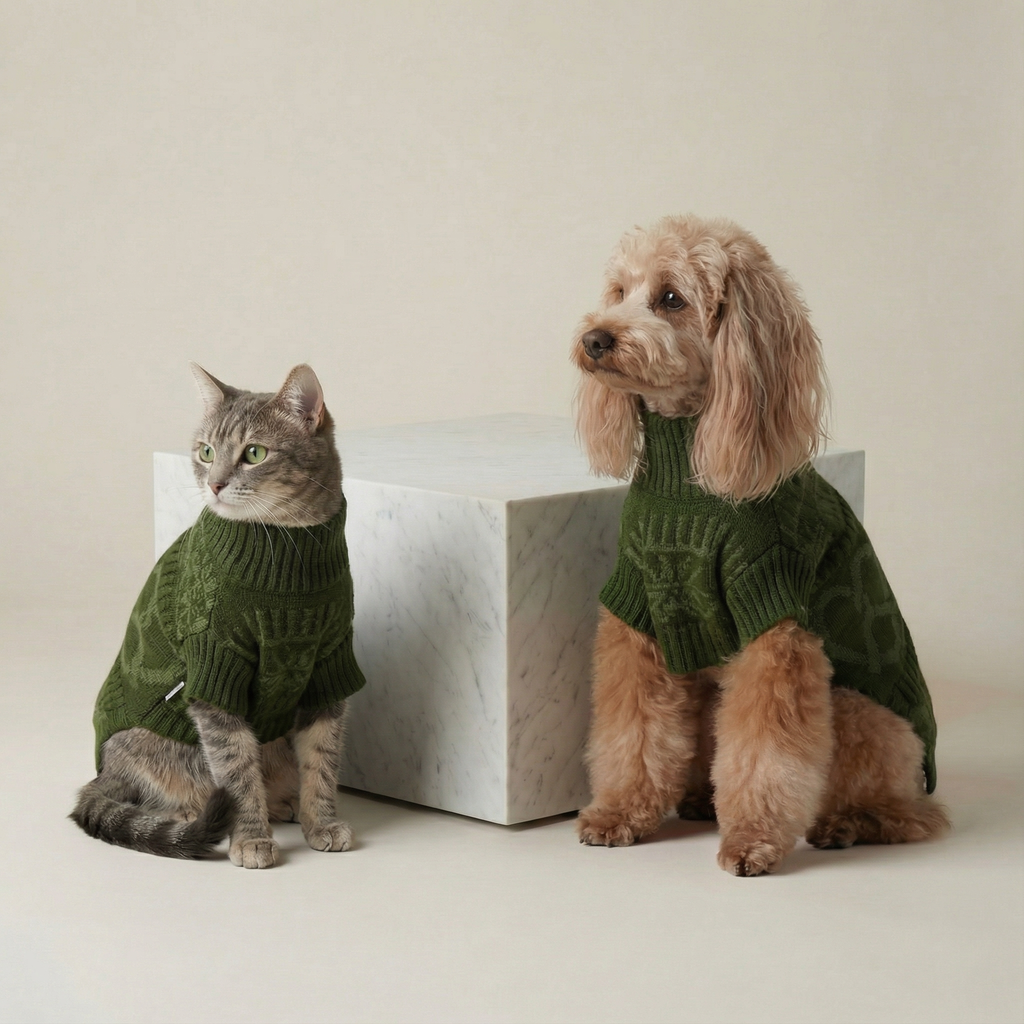 The Pretzel Sweater – Olive Green