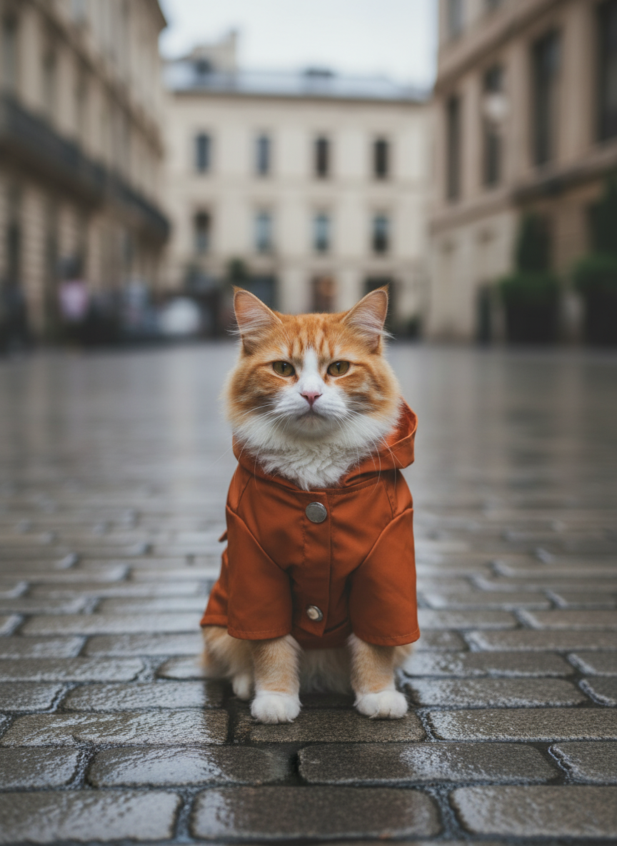 The Bowery Raincoat – Orange