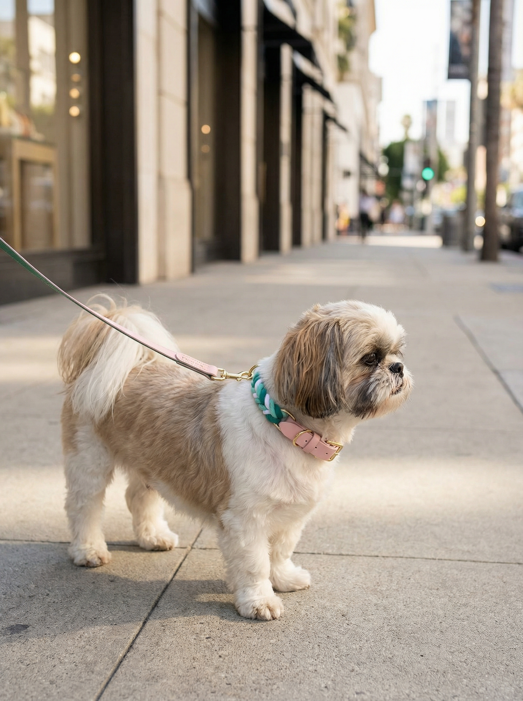Luxe Royal Leather Rope Collar – Natural