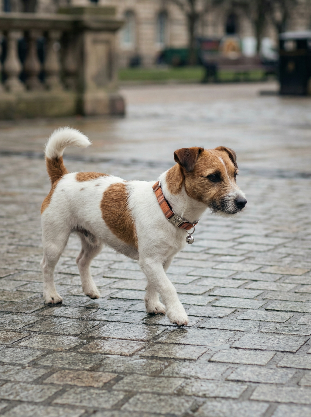 Collar – A Tad of Red Plaid