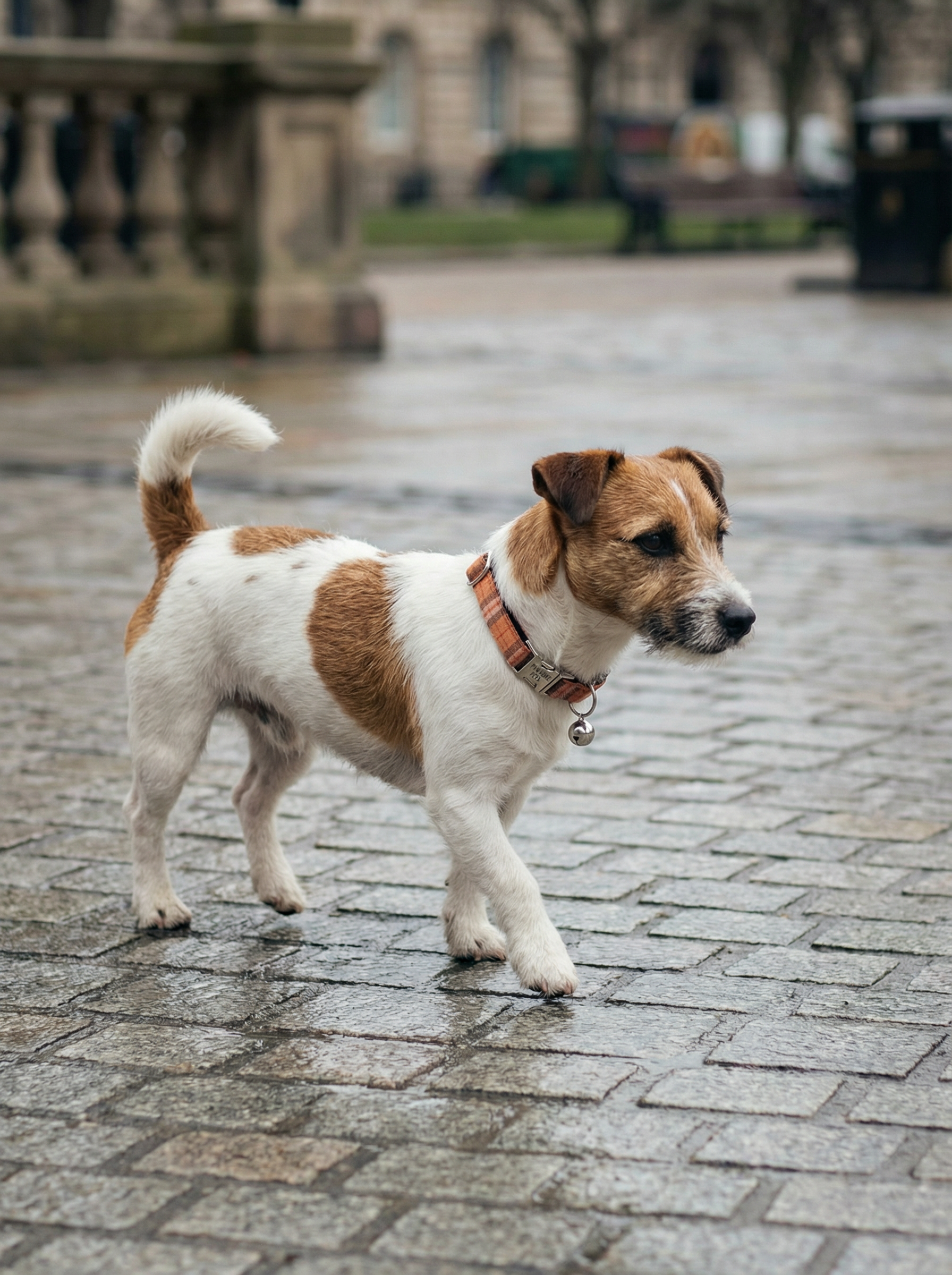 Collar – A Tad of Red Plaid