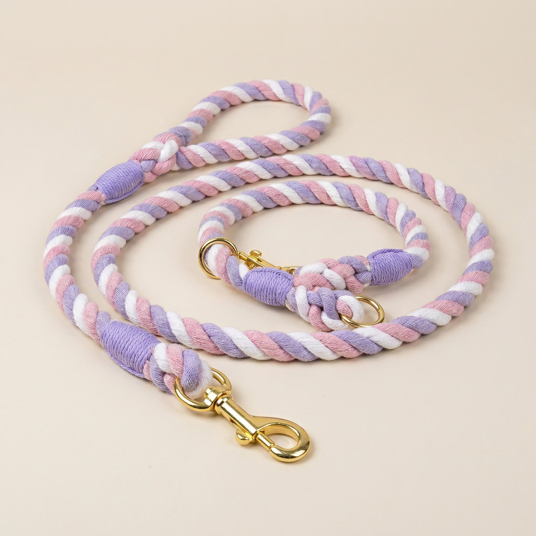 Dog Rope Leash & Collar Set – Sweet Dream