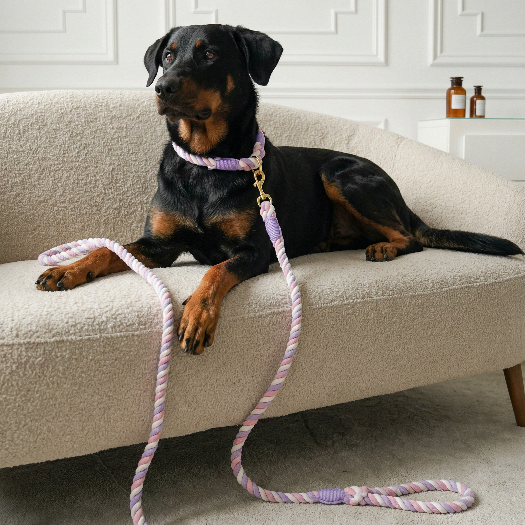 Dog Rope Leash & Collar Set – Sweet Dream