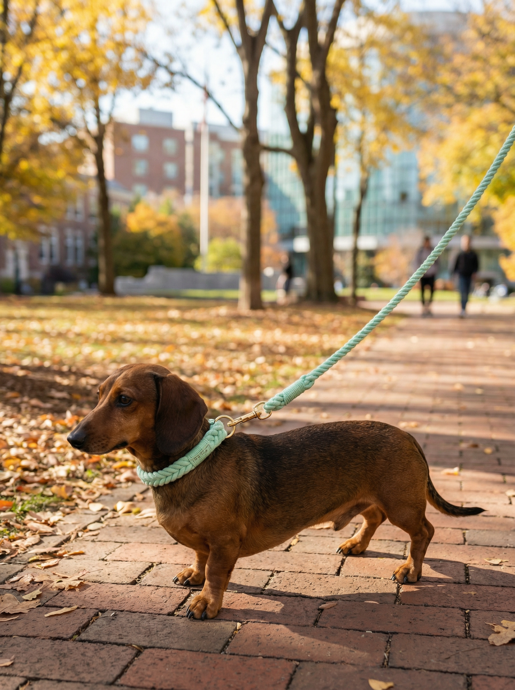 Dog Rope Leash & Collar Set – Mint Green