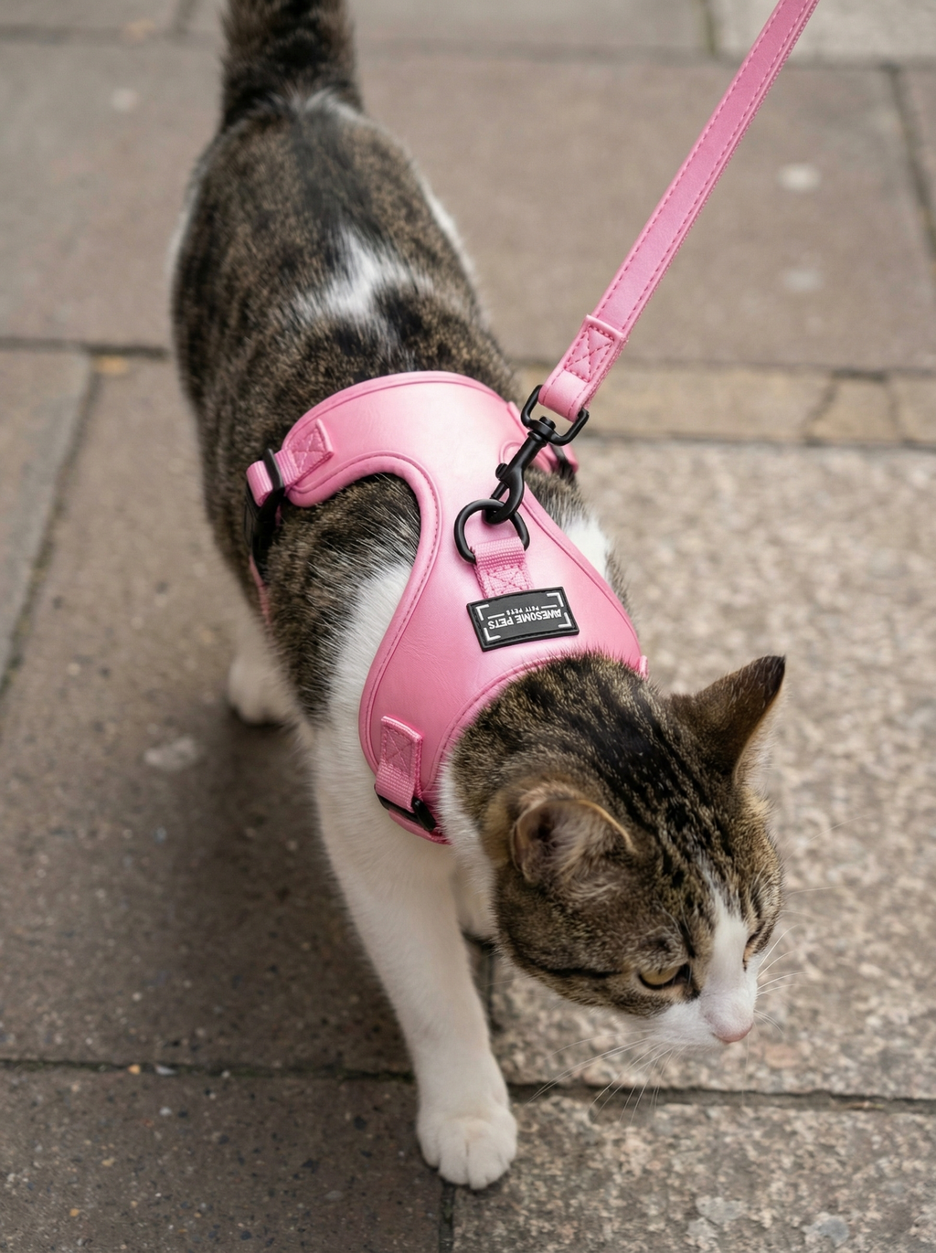 Adjustable Silk Harness Pink