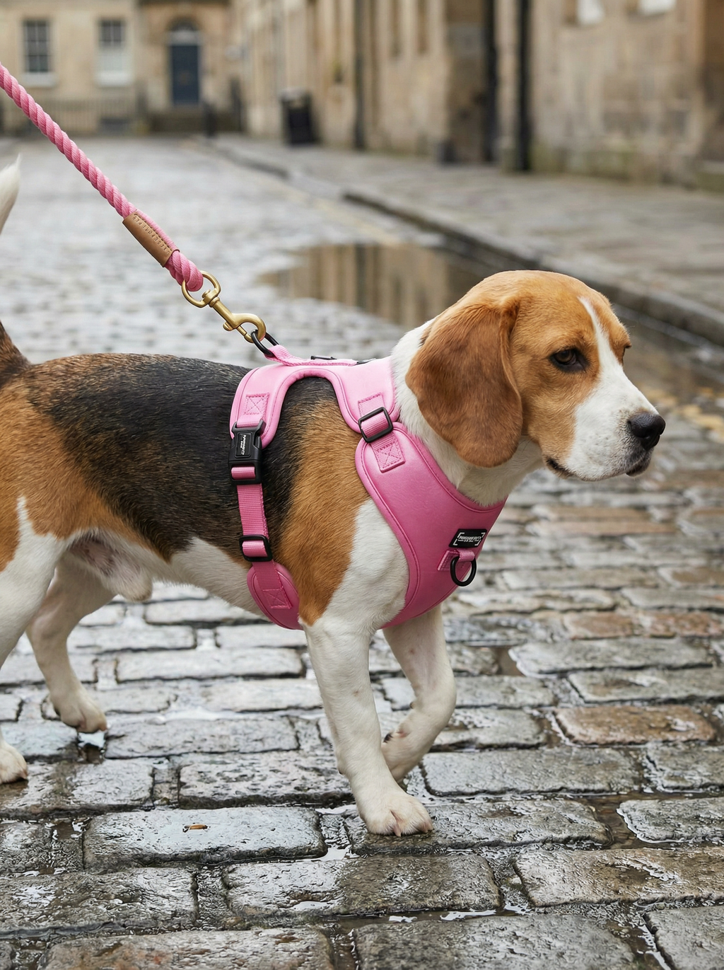 Adjustable Silk Harness Pink