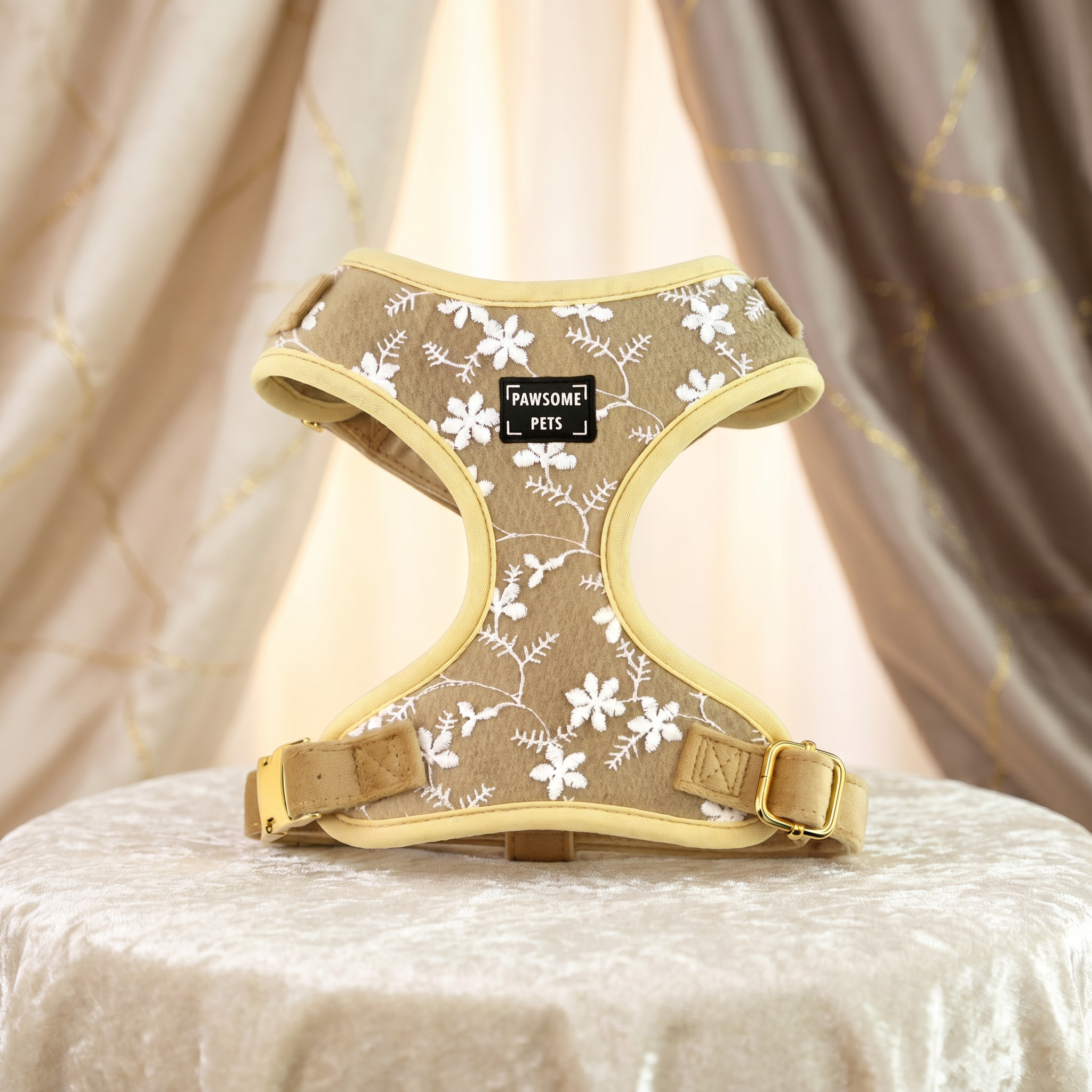 Adjustable Harness - Golden Floral