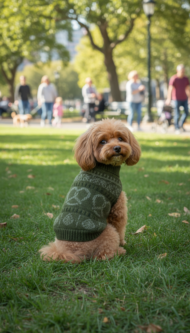 The Pretzel Sweater – Olive Green