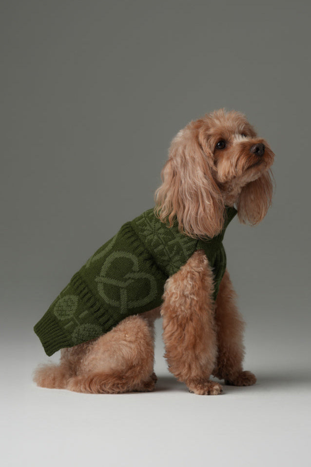The Pretzel Sweater – Olive Green