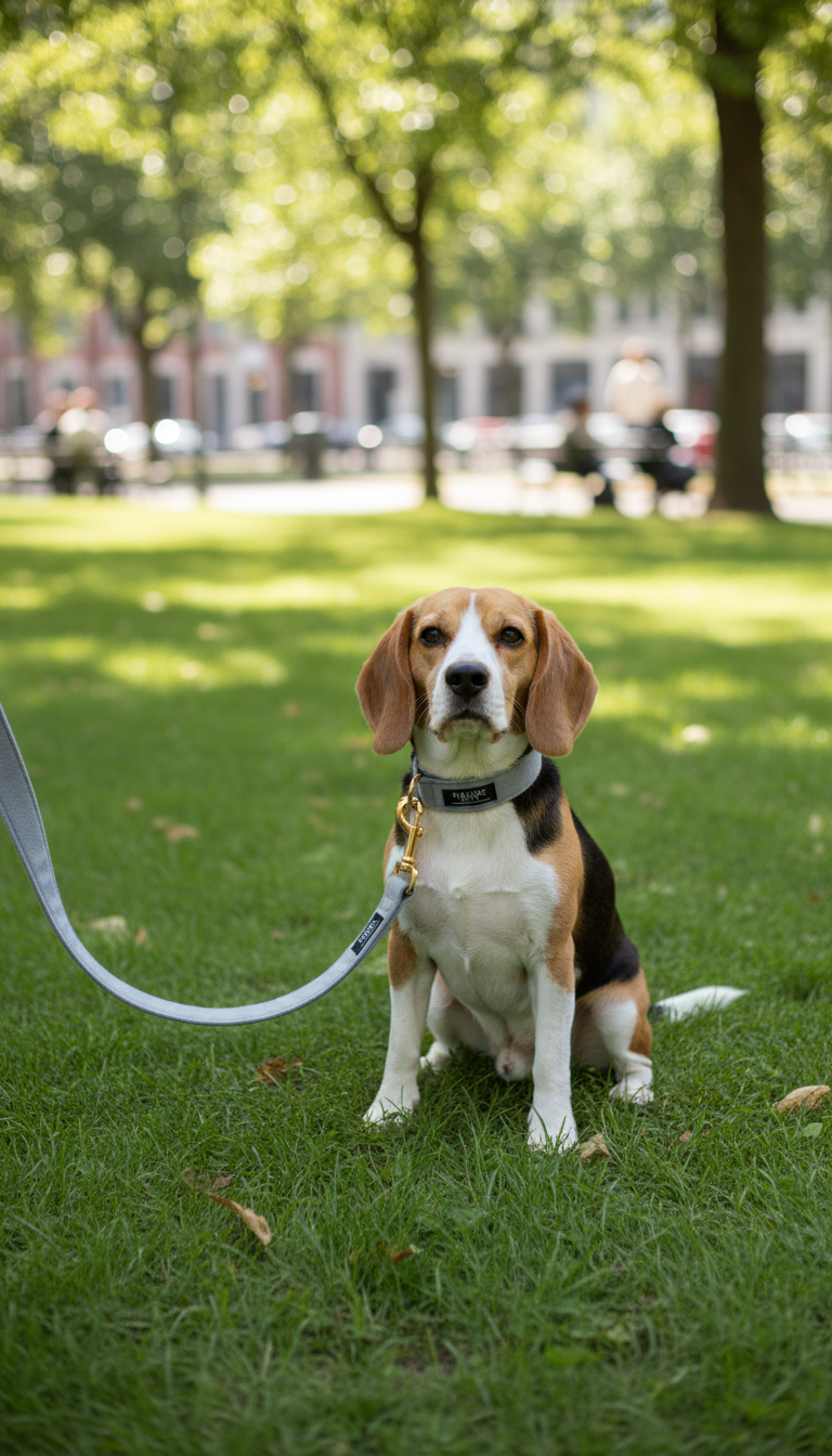 The Signature Leash – Silver Grey