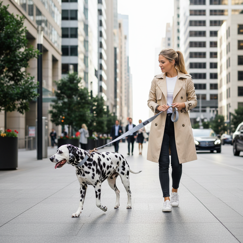 The Signature Leash – Silver Grey