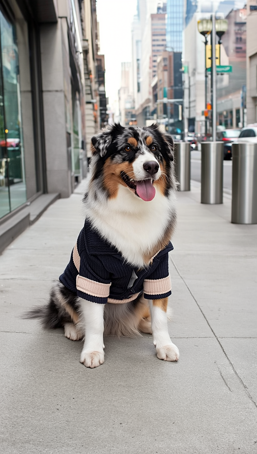 The Rope Shirt – Blue & Beige