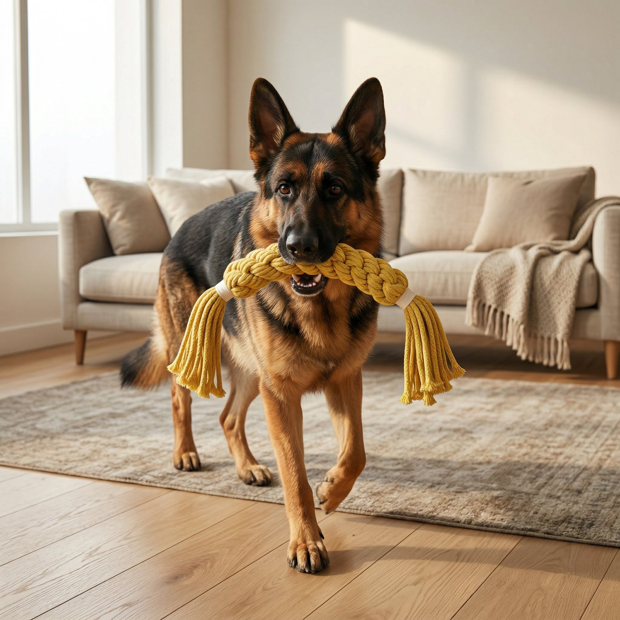 Jumbo Yellow Candy Rope Toy-2