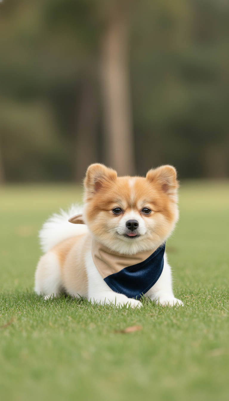 The 2-in-1 Bandana Collar – Beige & Blue